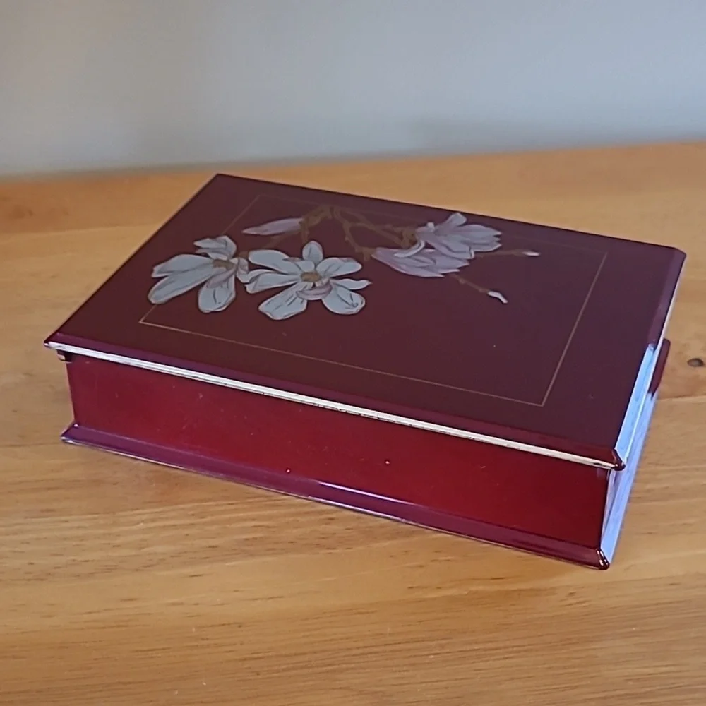 OTAGIRI Vintage 'Magnolia' Decorative Notepad Holder Box - Picture 4 of 16